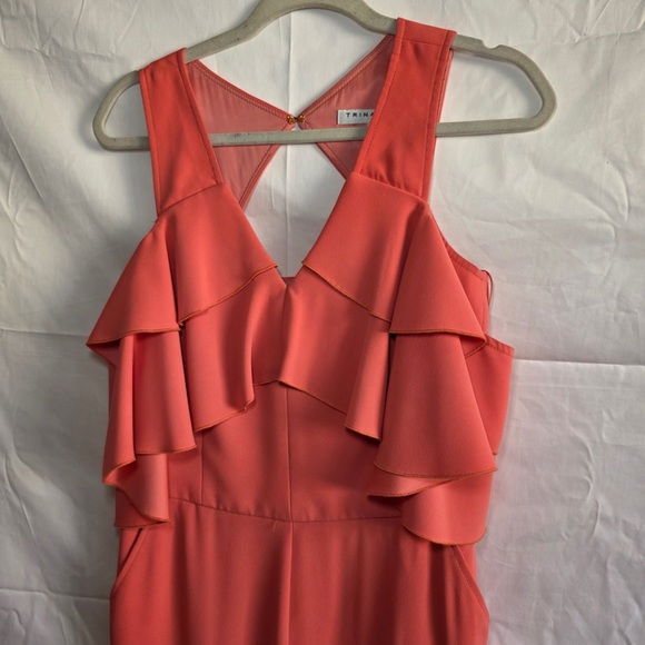 Trina Turk Vibrant Coral Jumpsuit - Picture 2 of 13